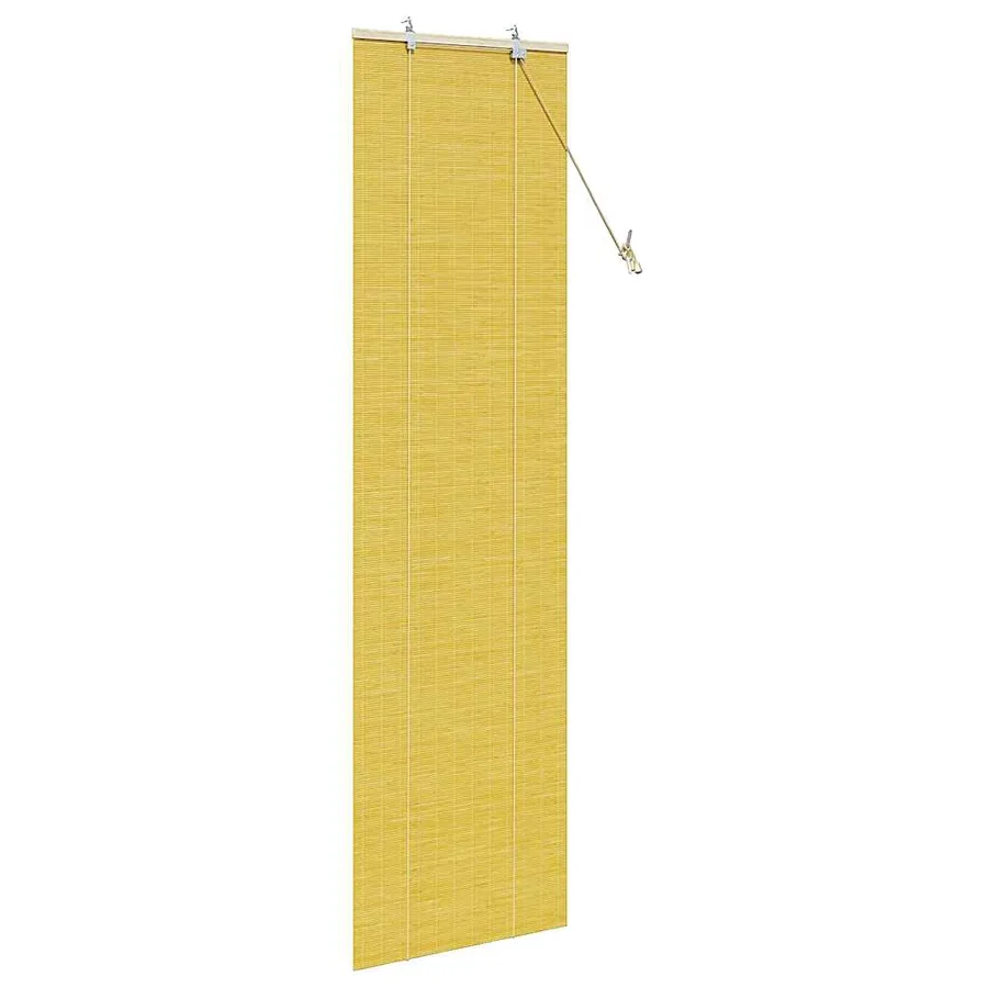 Store enrouleur Jaune 60 x 220 cm Bambou - 4
