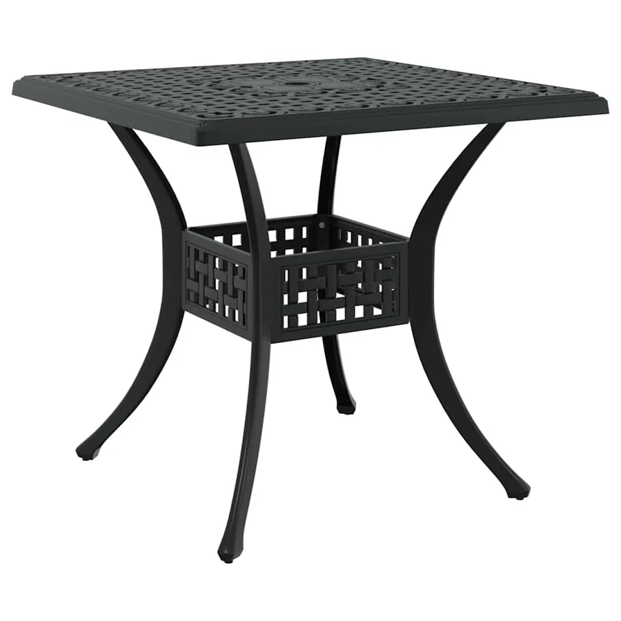Ensemble de tables de jardin 3 pcs Noir Aluminium coulé - 5