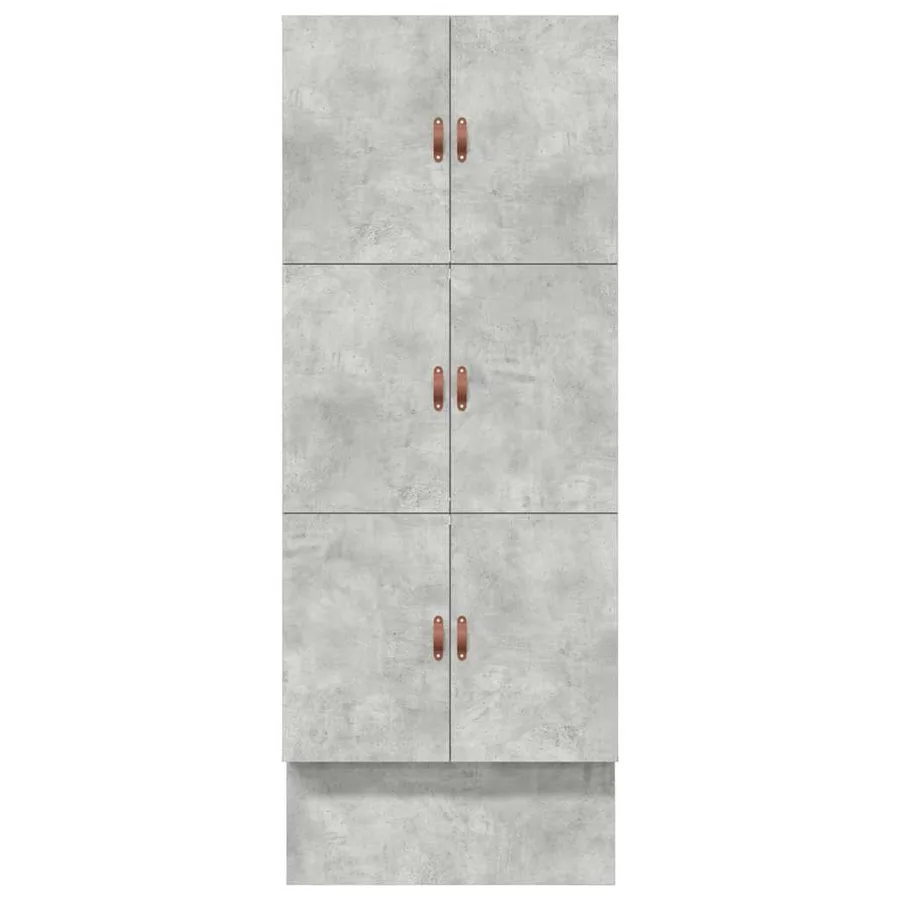 Cadre de lit avec rangement Gris béton 90 cm Bois d'ingénierie - 7