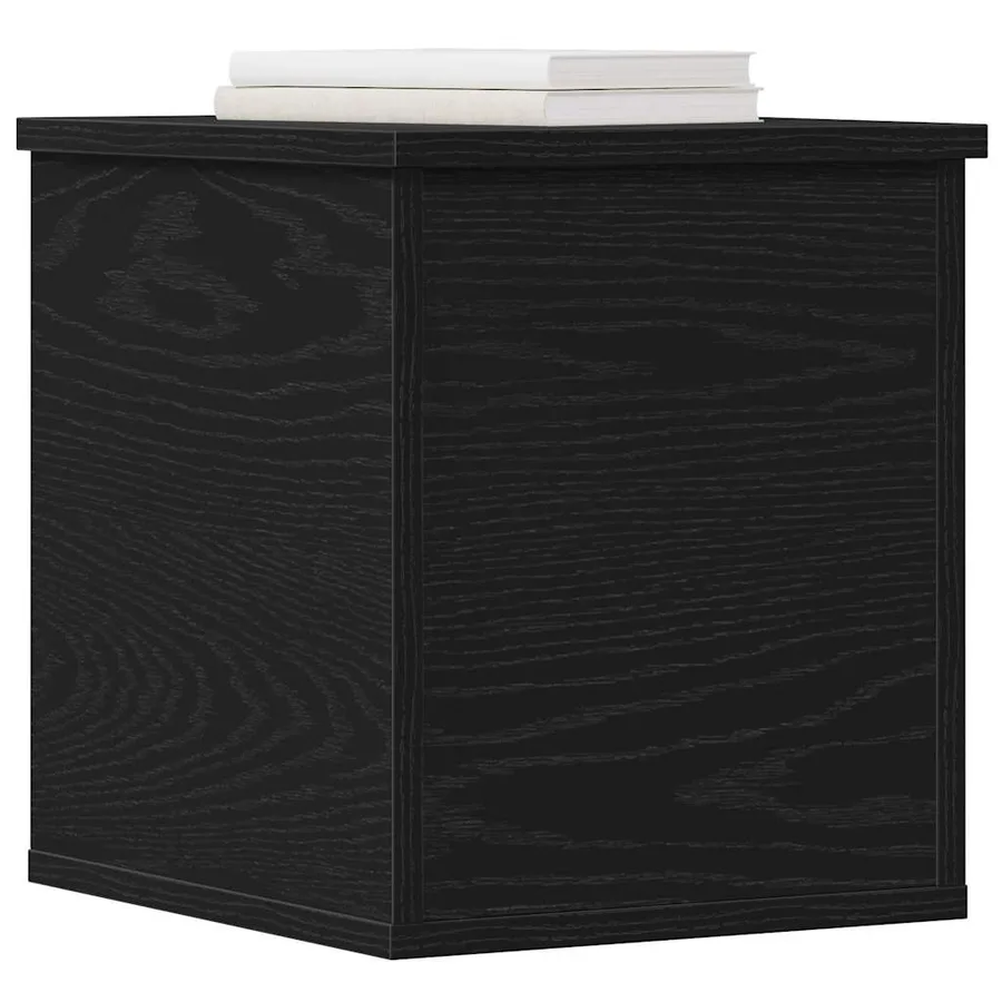 Boîte de Rangement Chêne noir 30 x 35 x 35 cm Bois d'ingénierie - 3