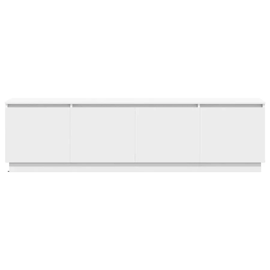 Meuble TV avec LED Blanc 180 x 38 x 49 cm Bois d'ingénierie - 7