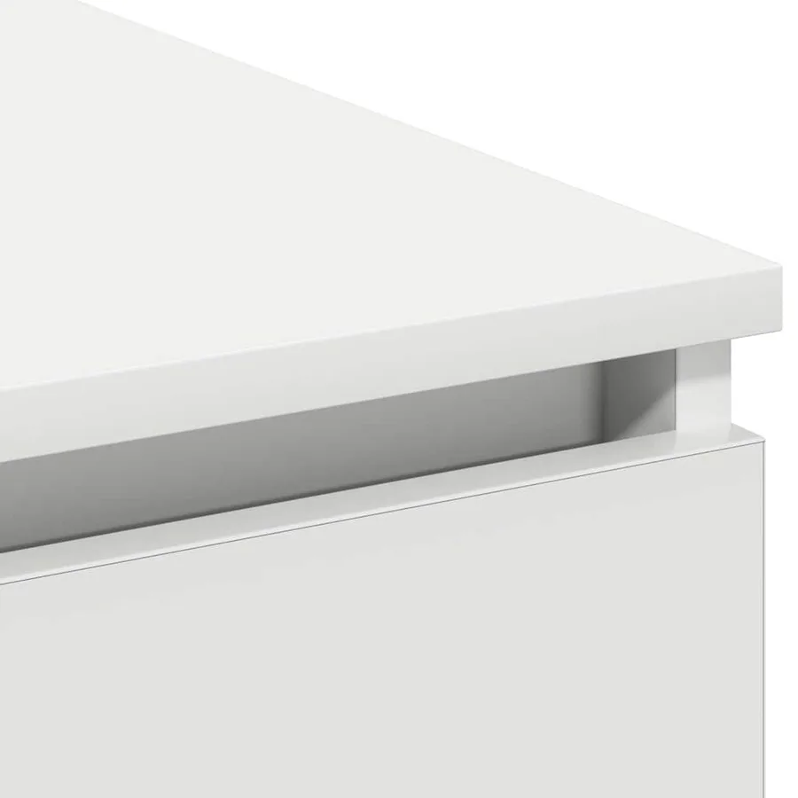 Meuble TV avec LED Blanc 180 x 38 x 49 cm Bois d'ingénierie - 8