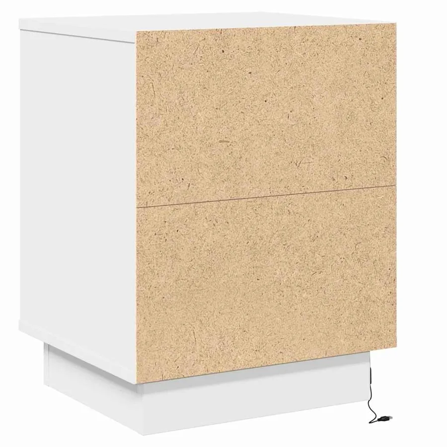 Cabinet de chevet 2 pcs Blanc 39 x 34,5 x 50 cm - 10