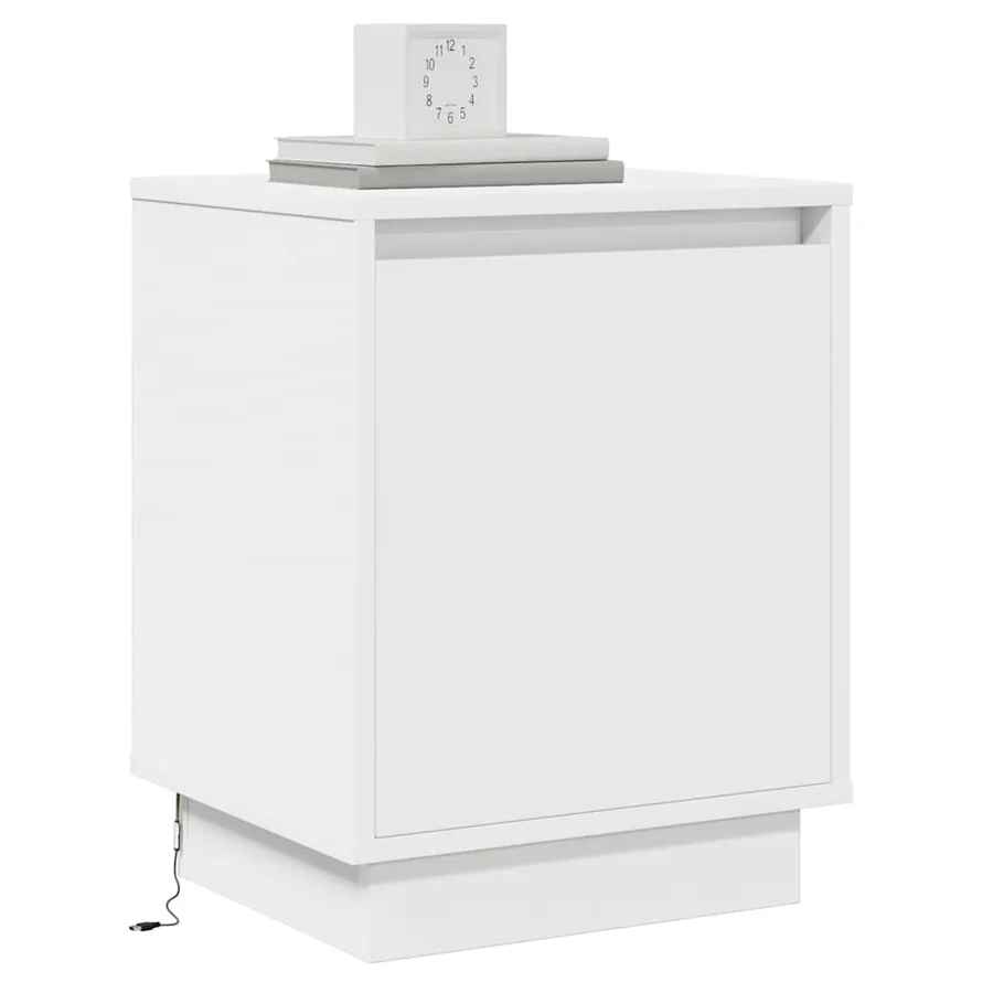 Cabinet de chevet 2 pcs Blanc 39 x 34,5 x 50 cm - 3