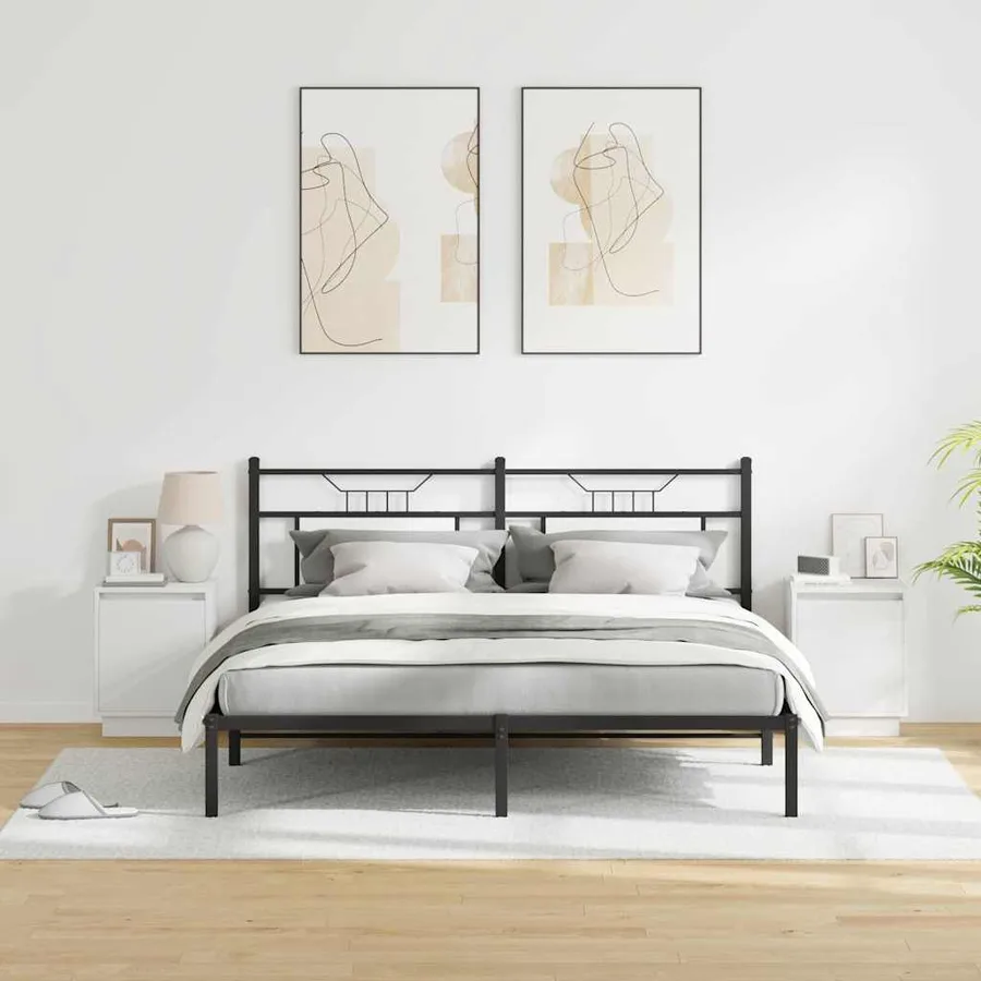 Cabinet de chevet 2 pcs Blanc 39 x 34,5 x 50 cm - 4