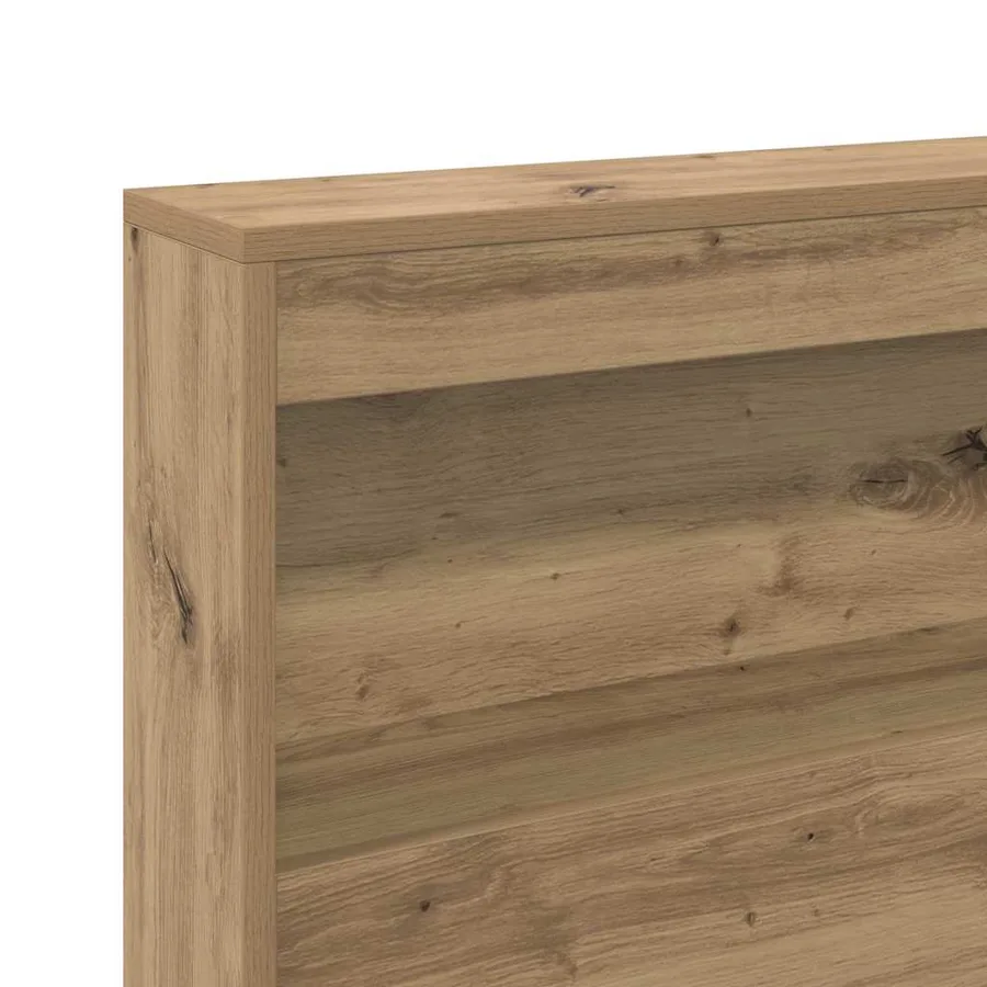 Tête de lit de rangement Chêne artisanal Bois d'ingénierie - 9
