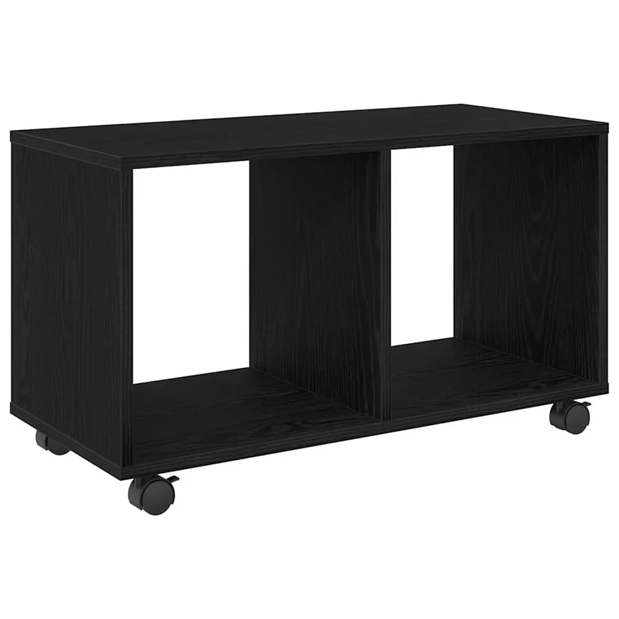 Table d'appoint Chêne noir 72 x 33 x 42,5 cm Bois d'ingénierie - 2