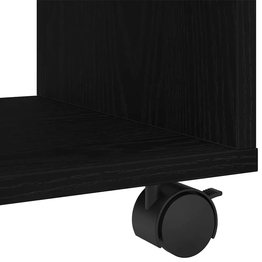 Table d'appoint Chêne noir 72 x 33 x 42,5 cm Bois d'ingénierie - 7