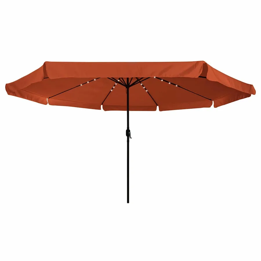 Parasol de jardin Terre cuite 395 x 395 x 245 cm Polyester - 3
