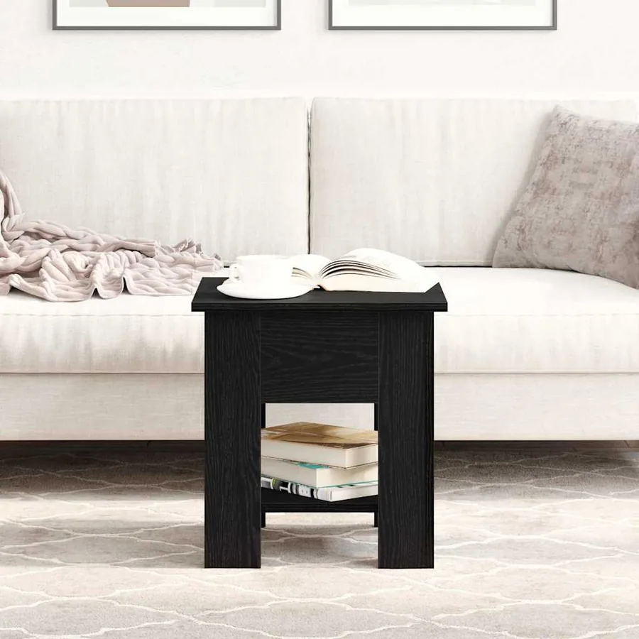 Table basse Chêne noir 40 x 40 x 42 cm Bois d'ingénierie