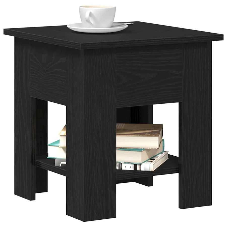 Table basse Chêne noir 40 x 40 x 42 cm Bois d'ingénierie - 3