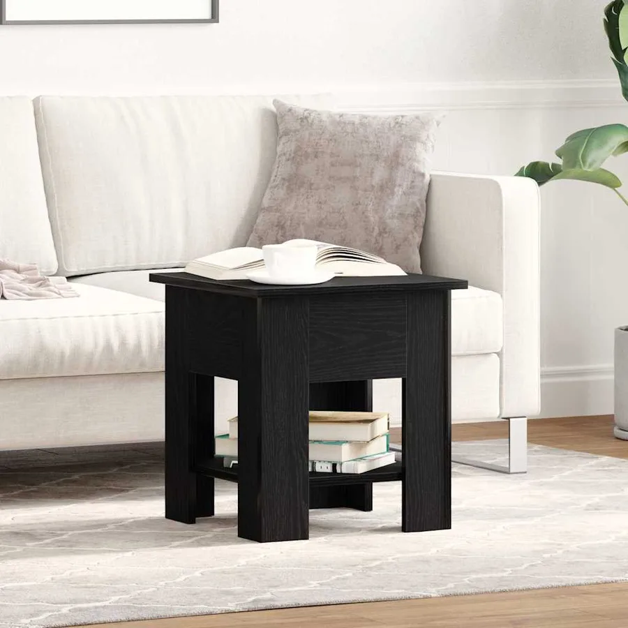 Table basse Chêne noir 40 x 40 x 42 cm Bois d'ingénierie - 4