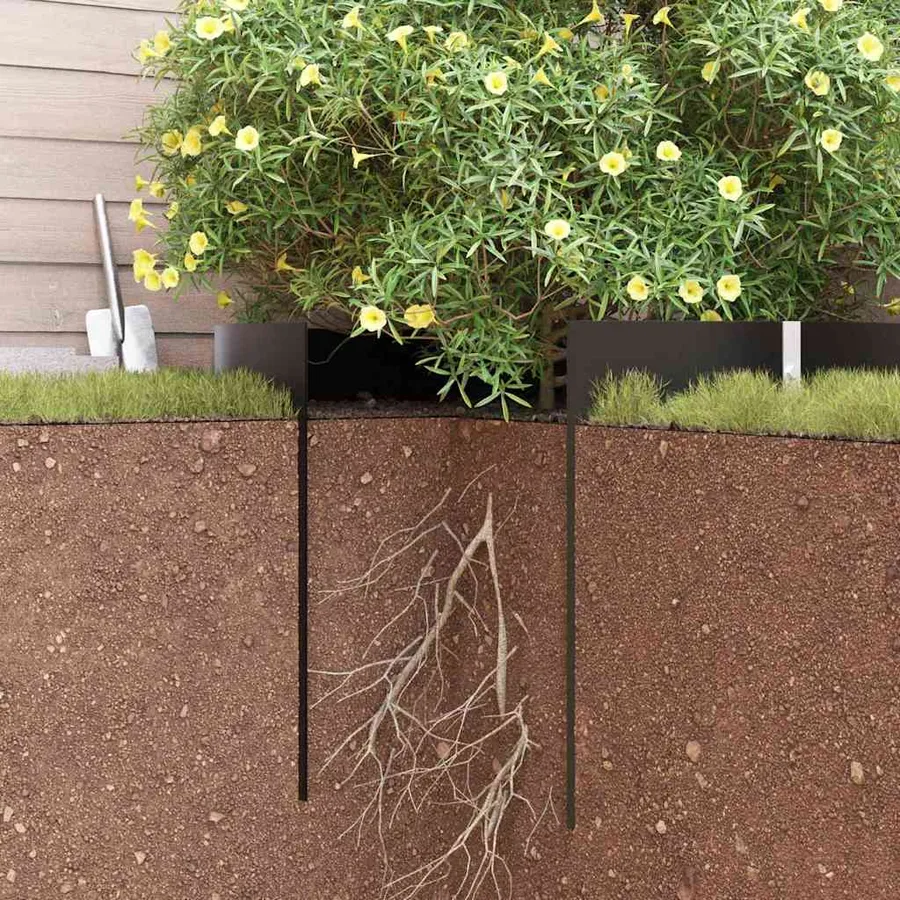 Barrière anti-racines Noir 0,7 x 15 m Polyéthylène - 8