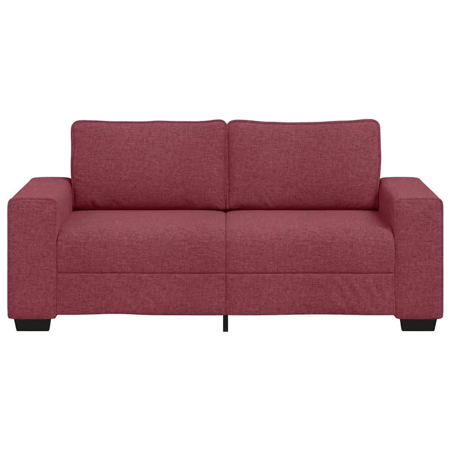 Canapé 2 places rouge vin 180x77x82 cm en tissu - 4
