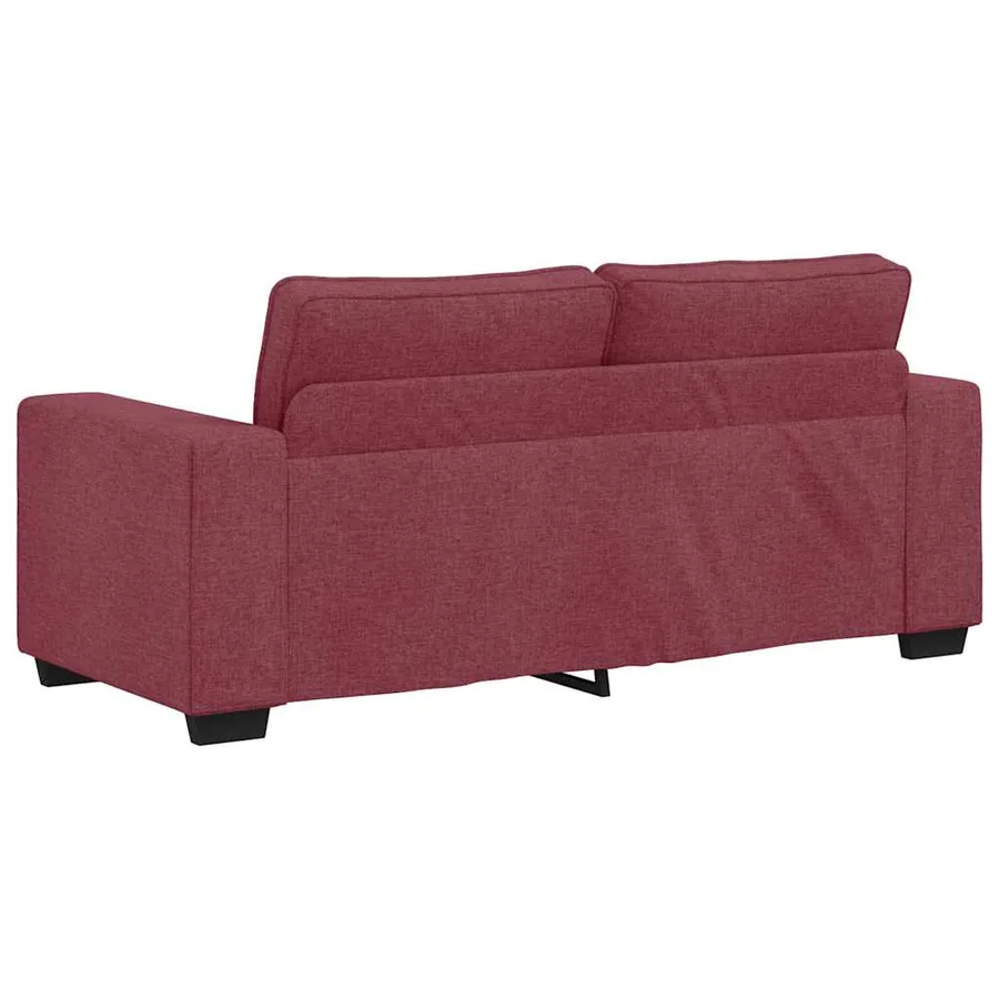 Canapé 2 places rouge vin 180x77x82 cm en tissu - 6
