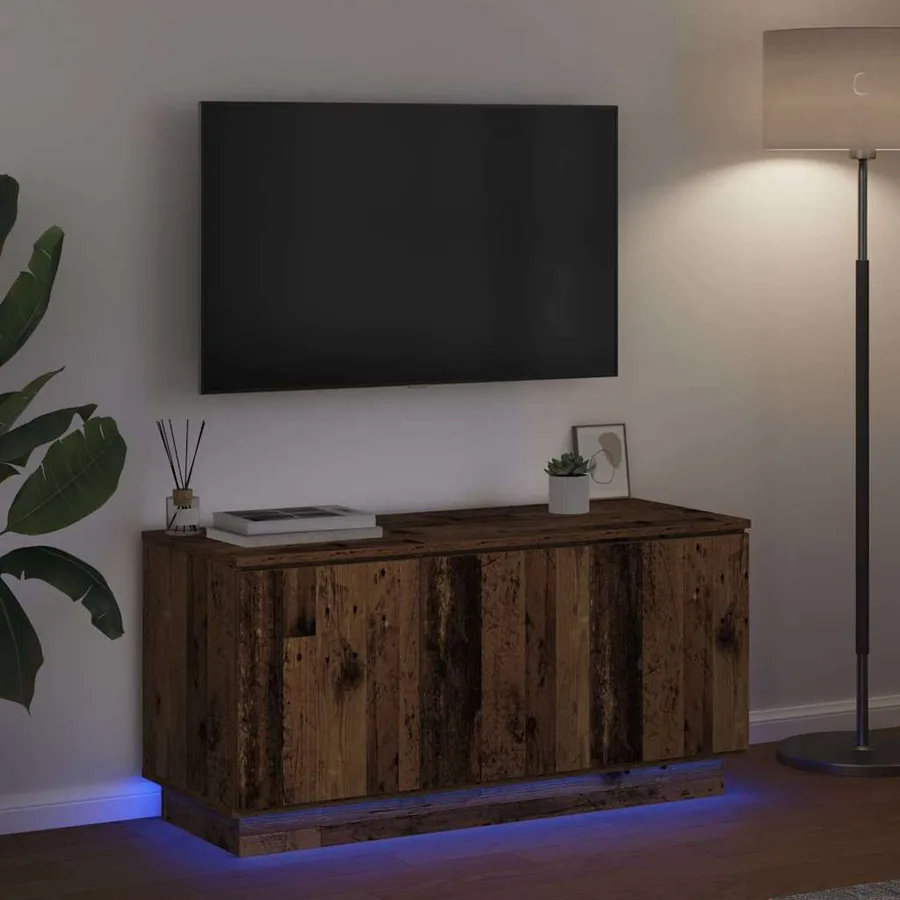 Meuble TV Bois Ancien 100 x 38 x 49 cm Bois d'ingénierie - 5