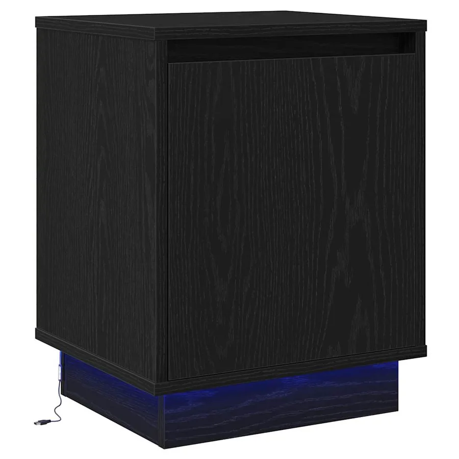 Cabinet de chevet 2 pcs Chêne noir 39 x 34,5 x 50 cm - 7