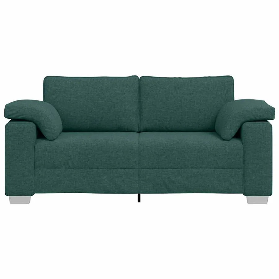 Canapé deux places Vert foncé 180 cm tissu - 4