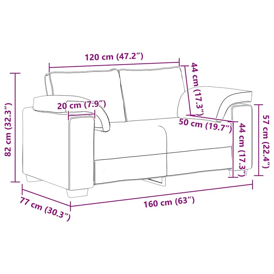 Ensemble de canapés 3 pcs avec coussins Noir Velours - 13