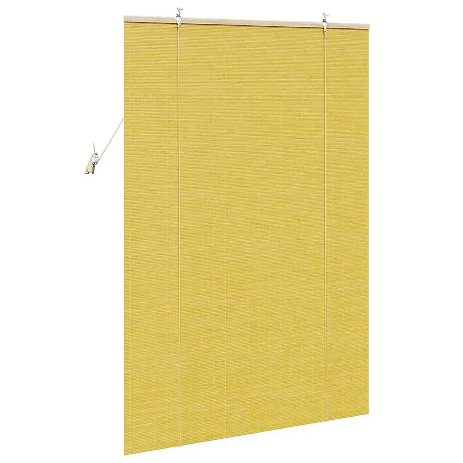 Store enrouleur Jaune 100 x 160 cm Bambou - 5