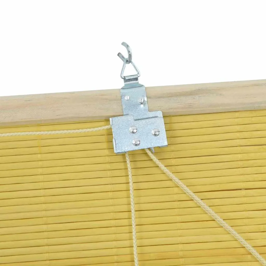 Store enrouleur Jaune 100 x 160 cm Bambou - 7