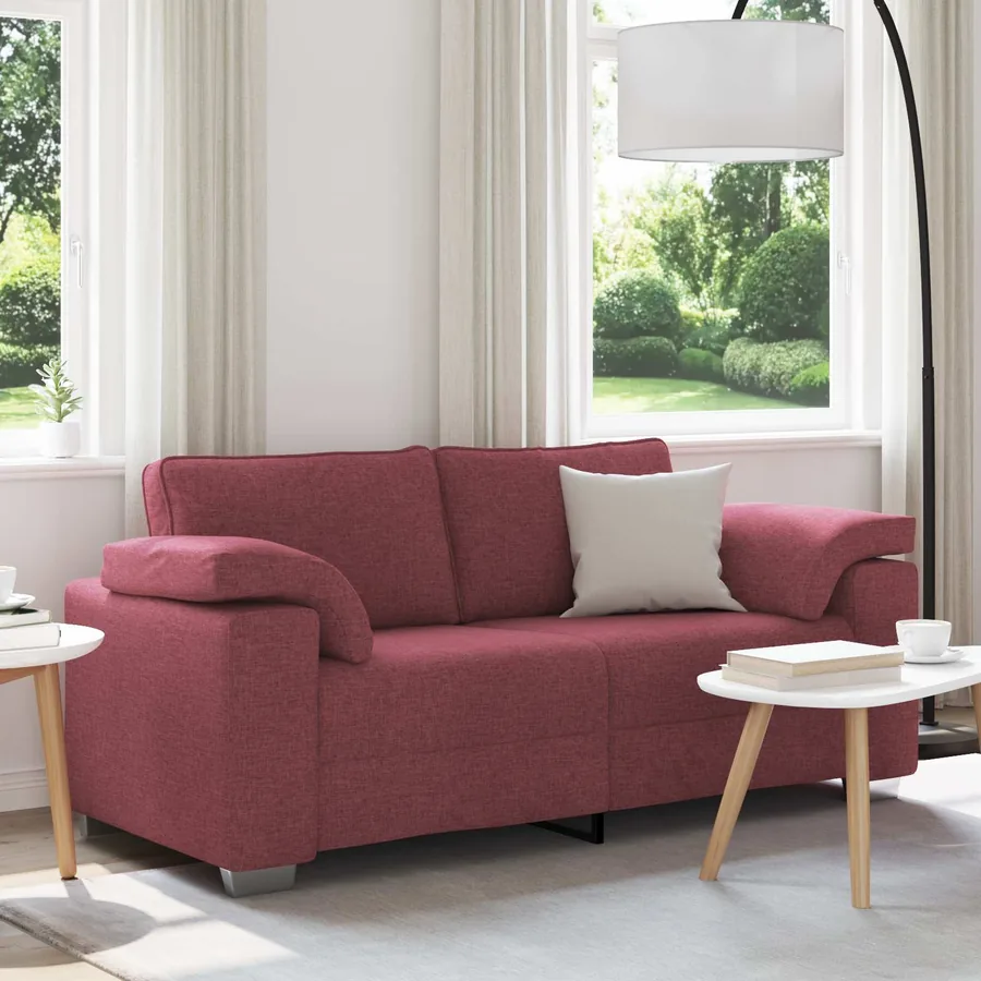 Canapé deux places Bordeaux 180 cm tissu