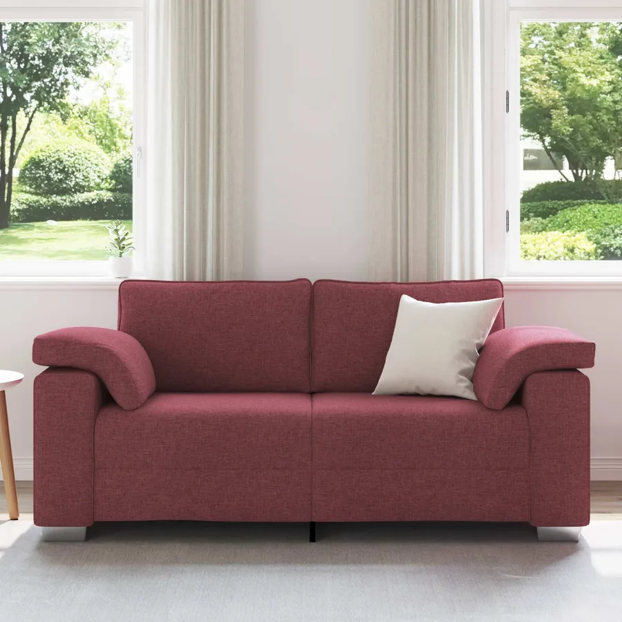 Canapé deux places Bordeaux 180 cm tissu - 3