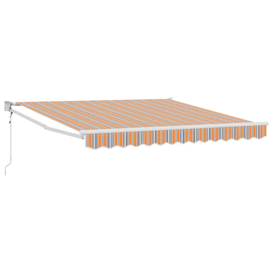 Auvent rétractable Multicolore 350 x 250 cm Polyester et métal - 2
