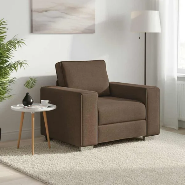 Fauteuil Marron 100 cm tissu