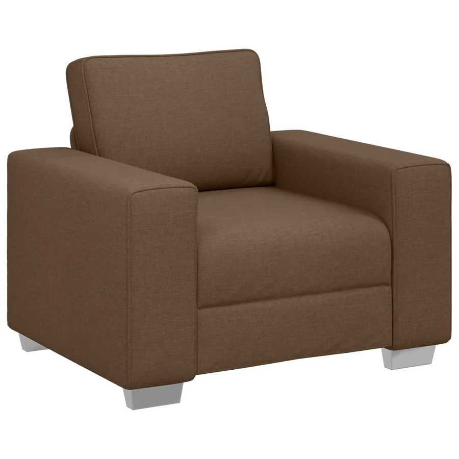Fauteuil Marron 100 cm tissu - 2