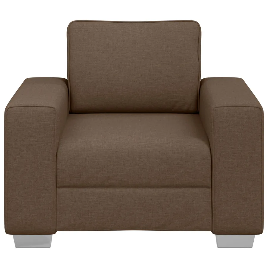 Fauteuil Marron 100 cm tissu - 3