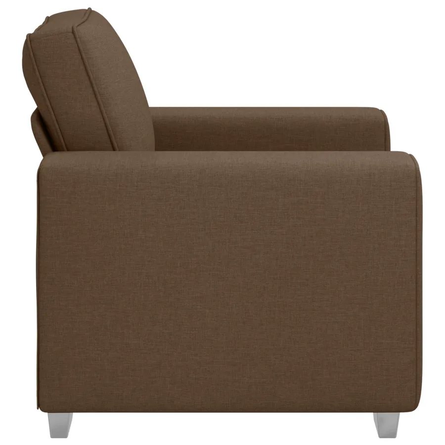 Fauteuil Marron 100 cm tissu - 4