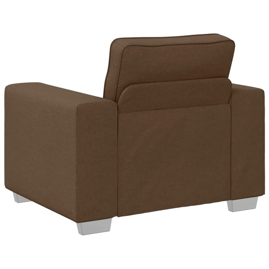 Fauteuil Marron 100 cm tissu - 5