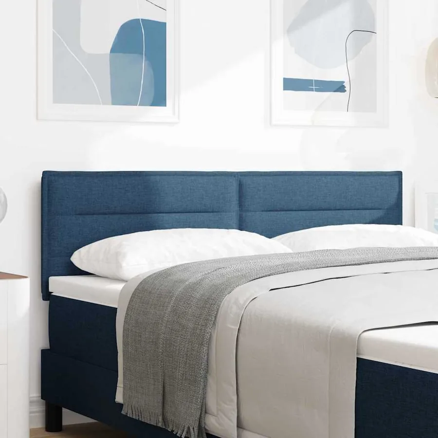 Tête de lit Bleu 144 cm tissu