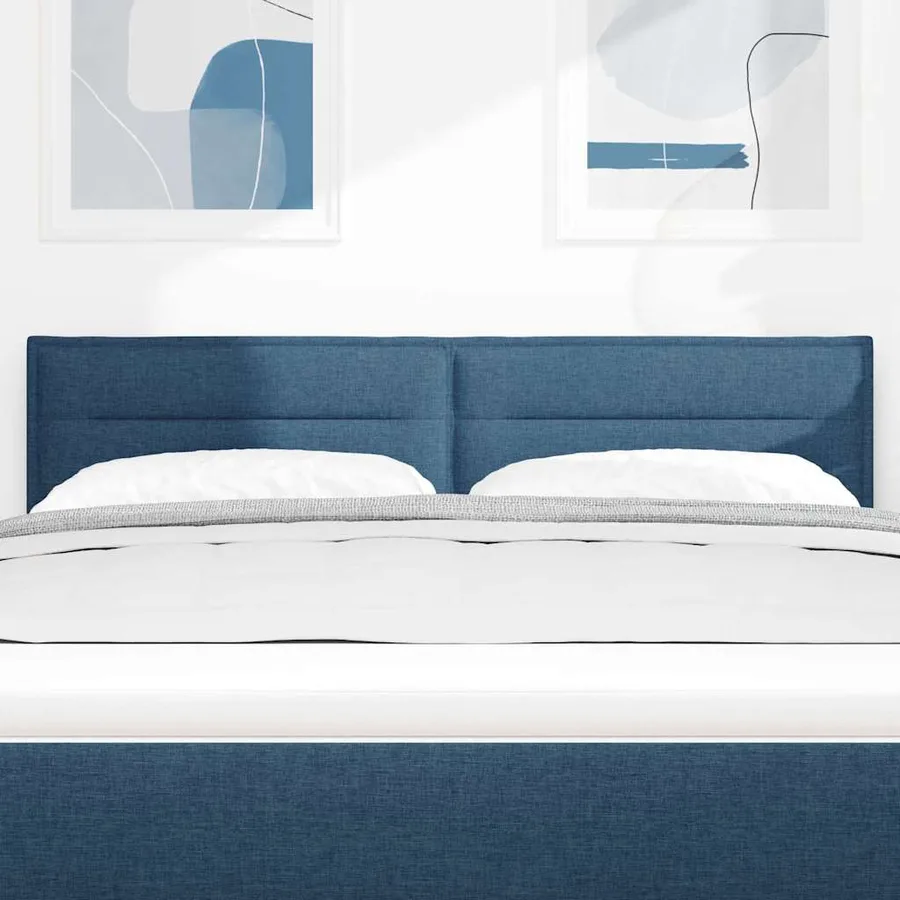 Tête de lit Bleu 144 cm tissu - 3