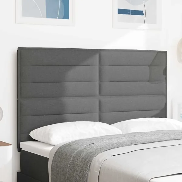 Tête de lit Gris foncé 160 cm tissu