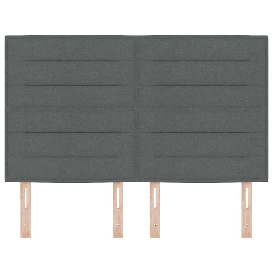 Tête de lit Gris foncé 160 cm tissu - 4