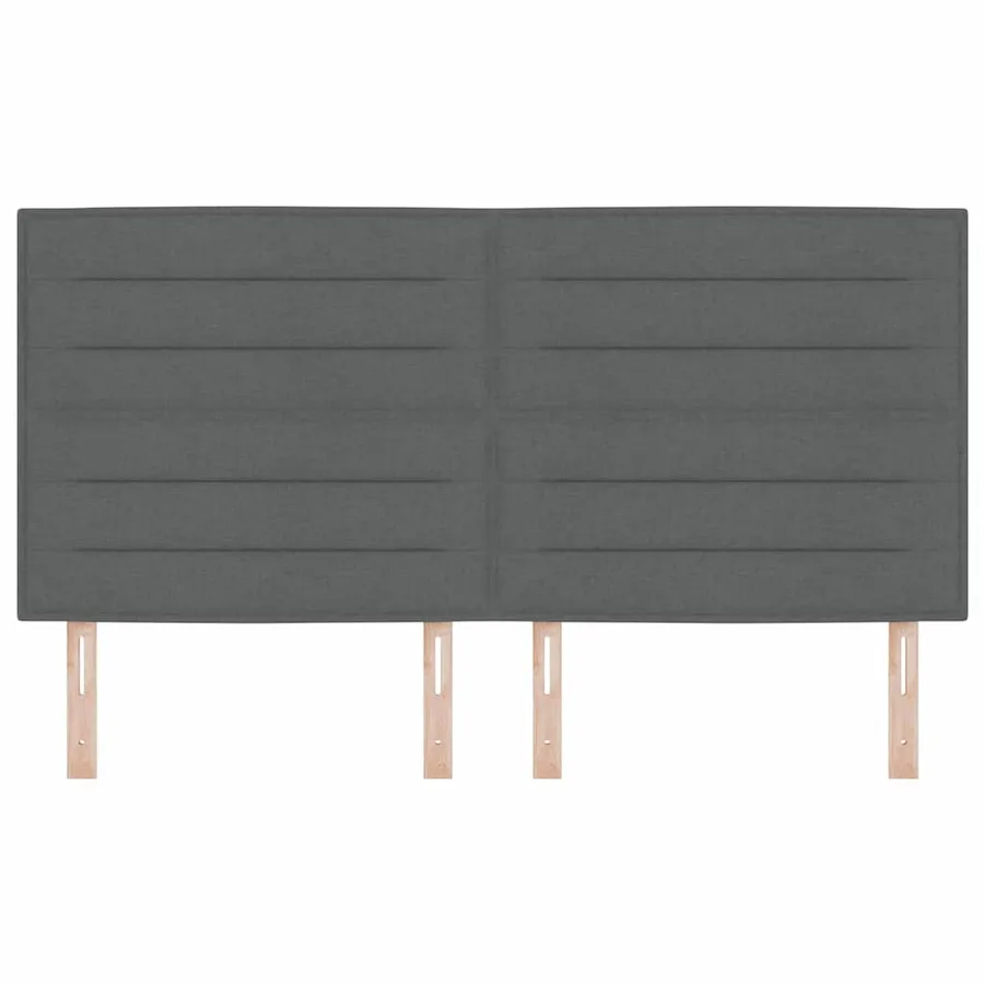 Tête de lit Gris foncé 180 cm tissu - 4