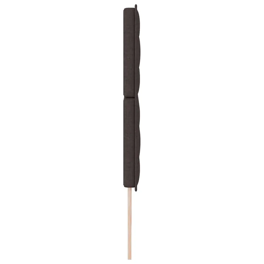 Tête de lit Marron foncé 200 cm tissu - 6