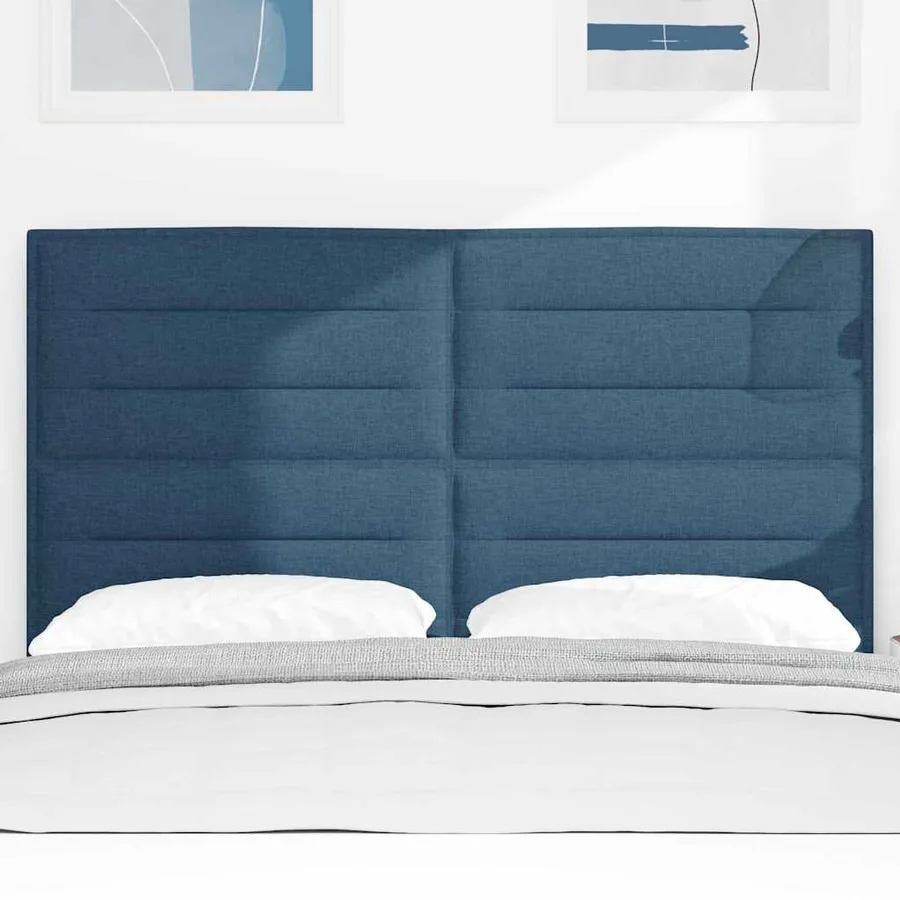 Tête de lit Bleu 144 cm tissu - 3