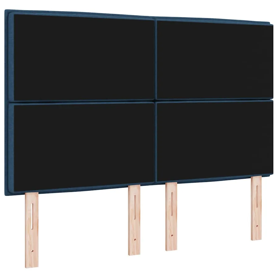 Tête de lit Bleu 144 cm tissu - 6