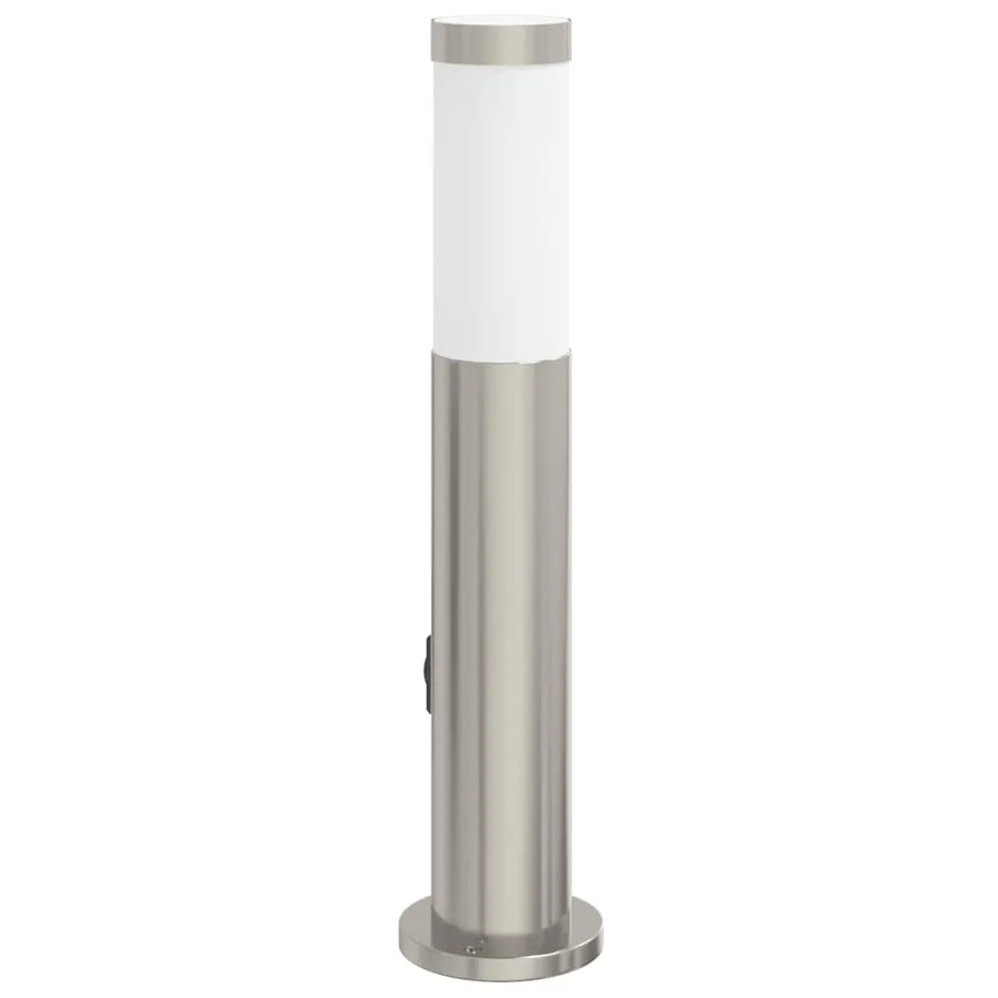 Borne lumineuse avec détecteur et prise 50 cm acier inoxydable IP44 - 5