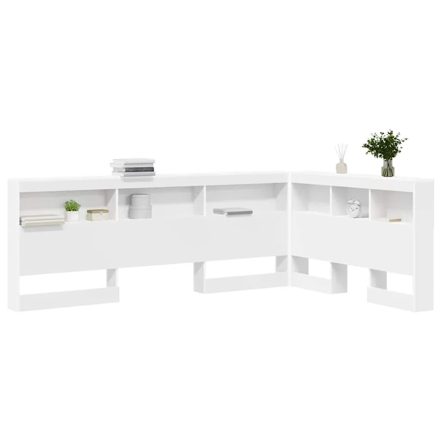 Tête de lit de rangement Blanc 120 cm Bois d'ingénierie - 3