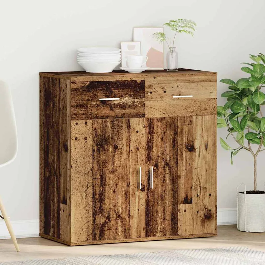 Buffet Bois ancien 78 x 38 x 80 cm Bois d'ingénierie - 4