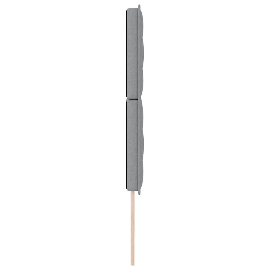 Tête de lit Gris clair 144 cm tissu - 5
