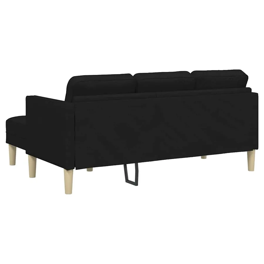 Ensemble de Canapés avec coussin Noir Polyester - 6