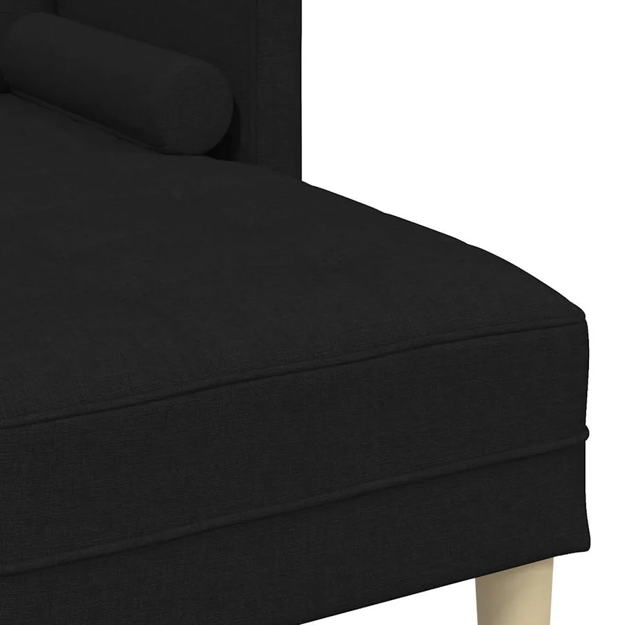 Ensemble de Canapés avec coussin Noir Polyester - 7