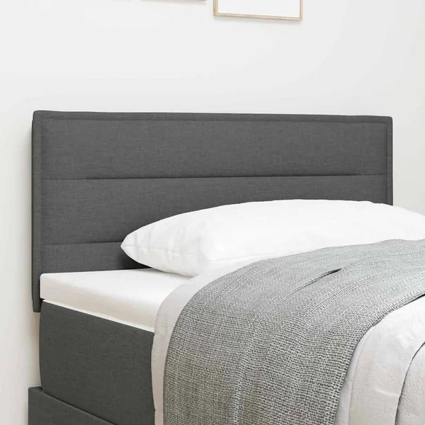 Tête de lit Gris foncé 80 cm tissu