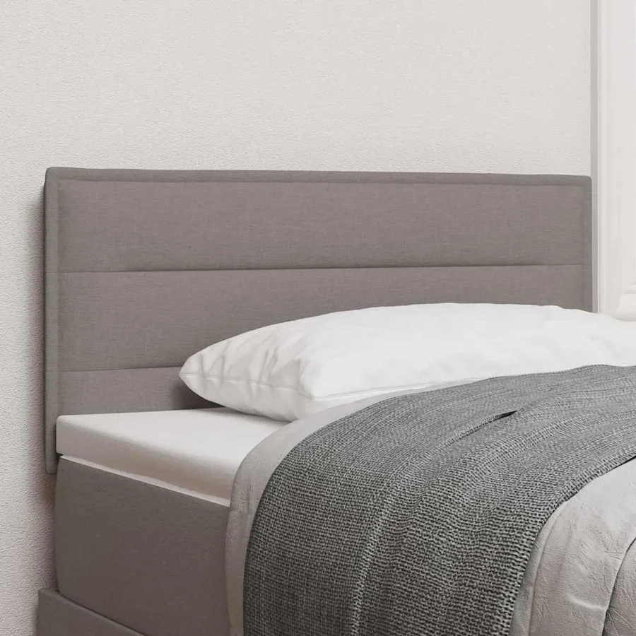 Tête de lit LED avec bandes LED Taupe 100 cm tissu
