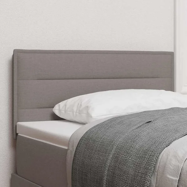 Tête de lit LED avec bandes LED Taupe 100 cm tissu